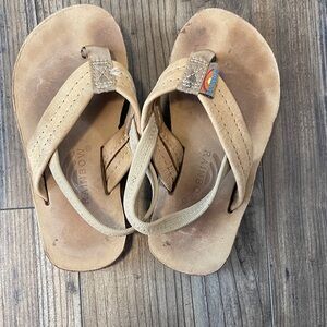 Rainbow Kids Brown Flip Flops